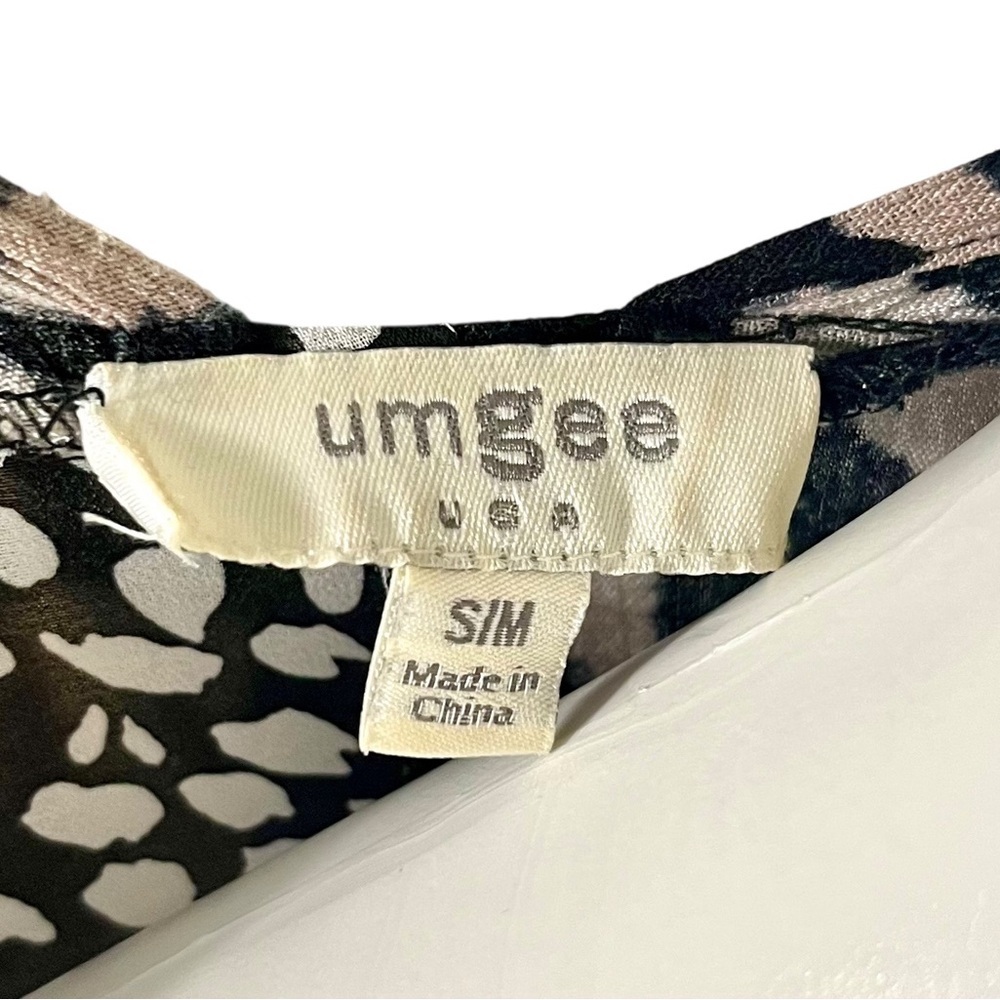 Umgee Animal Print Kimono Size Small/Medium Mocha/Black - Picture 5 of 5